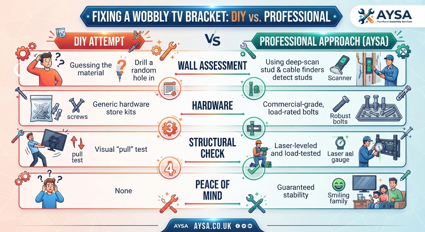 DIY vs. Professional TV Mounting